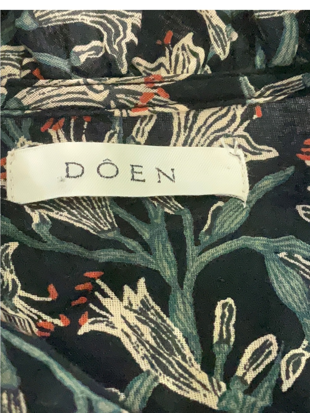 Doen Carnation Black Floral Ruffle Sleeve Maxi Dress - Picture 4 of 10